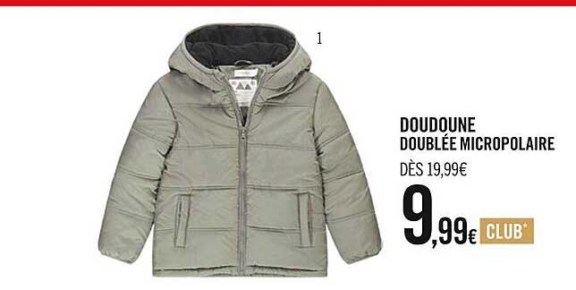 doudoune doublée micropolaire