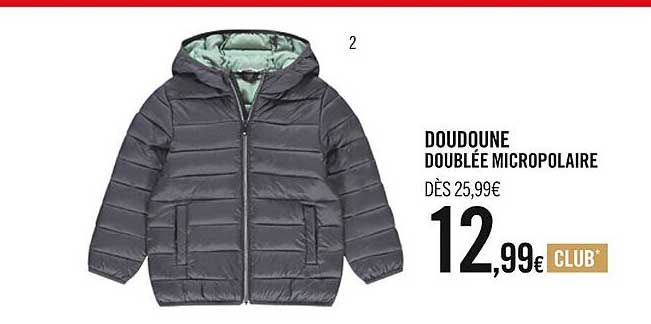 doudoune doublée micropolaire