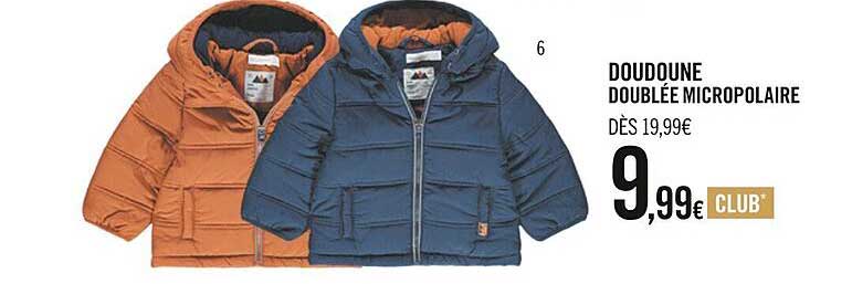 doudoune doublée micropolaire