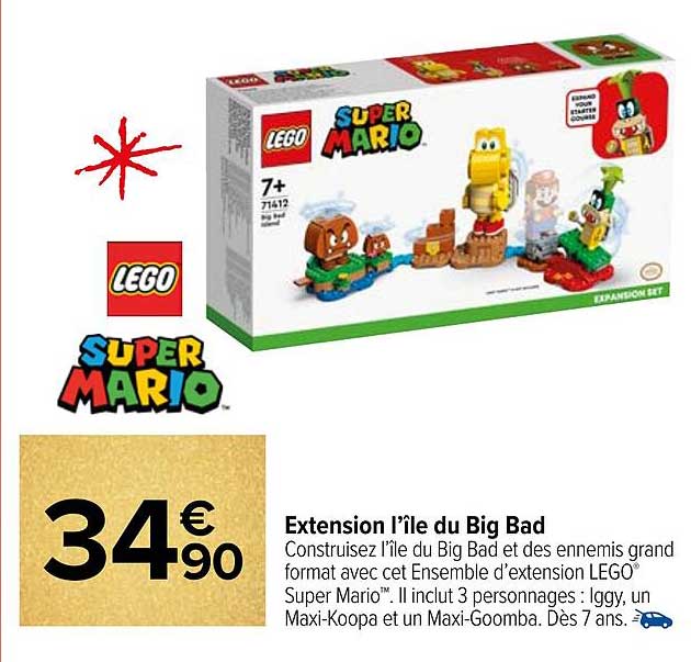 extension l'île du big bad lego super mario