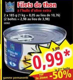 Filets De Thon à L'huile D'olive Extra Fjord