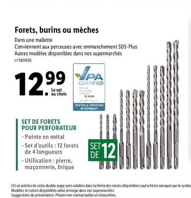 Forets, Burins Ou Mèches