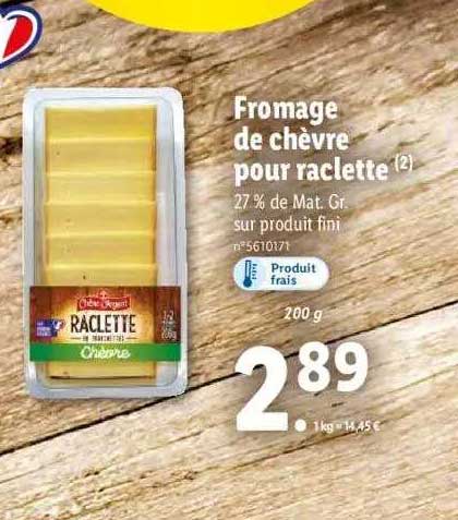Fromage De Chèvre Pour Raclette