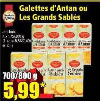 galettes d'antan ou les grands sablés