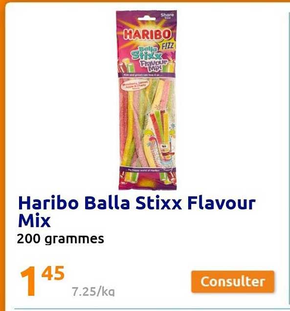 Haribo Balla Stixx Flavour Mix