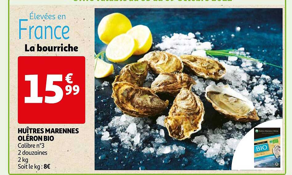 huîtres marennes oléron bio
