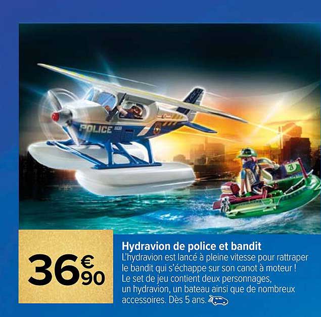 hydravion de police et bandit