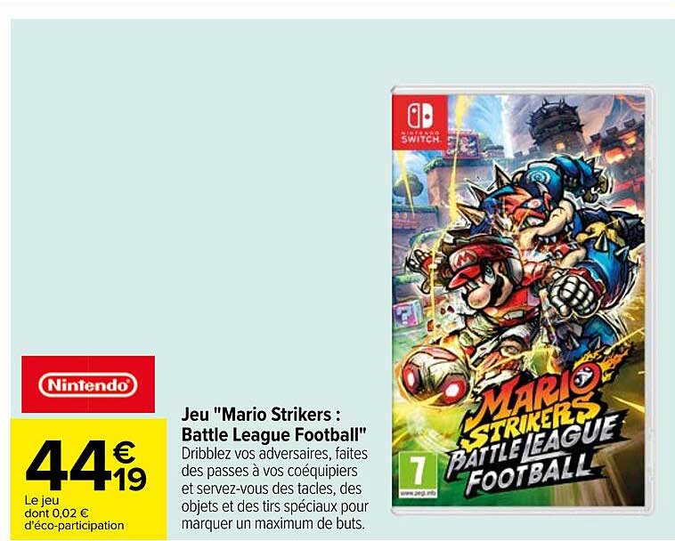 jeu "mario strikers : battle league football