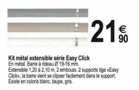 kit métal extensible série easy click