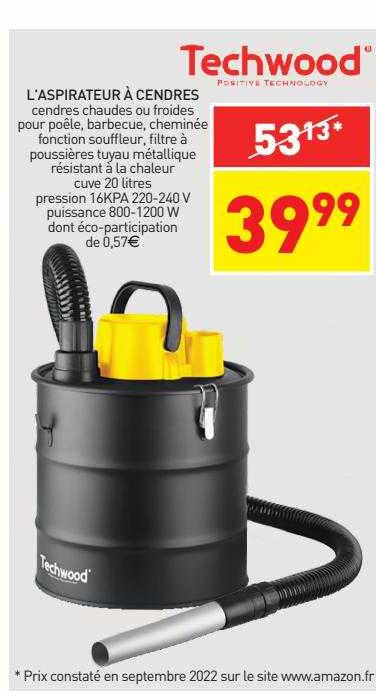 l'aspirateur à cendres techwood