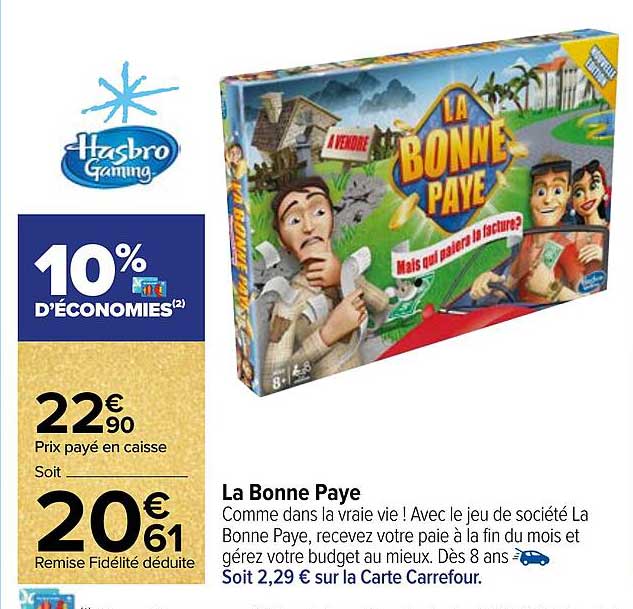 la bonne paye hasbro gaming