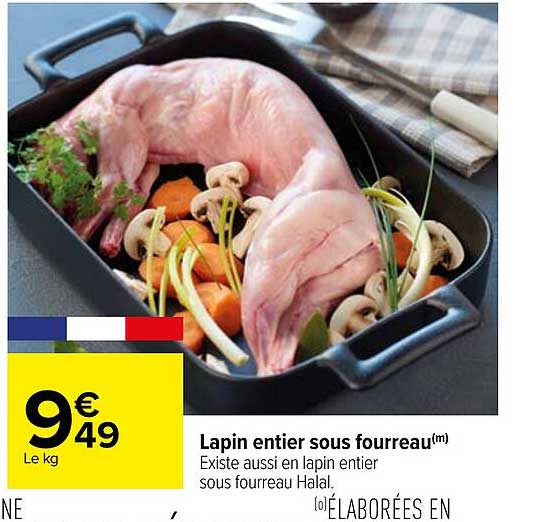 lapin entier sous fourreau