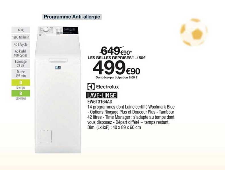 Lave-linge Electrolux