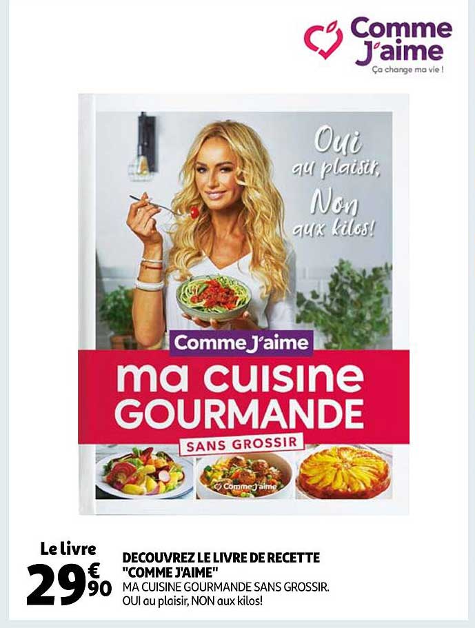 le livre de recette "comme j'aime"