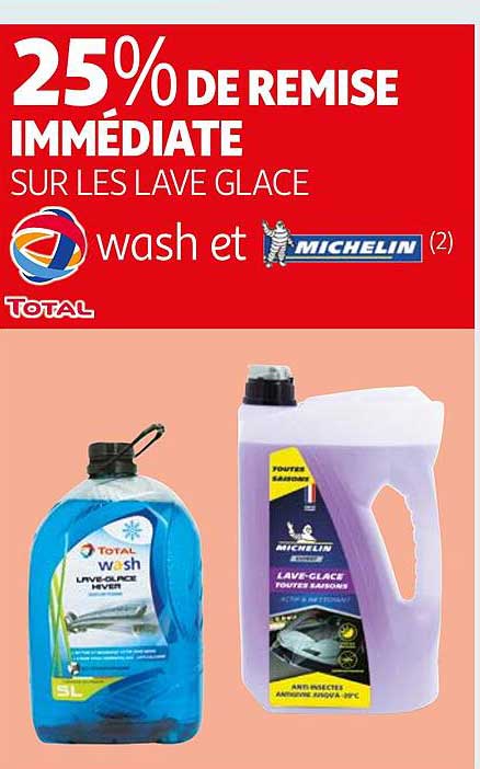 les lave glace total wash et michelin