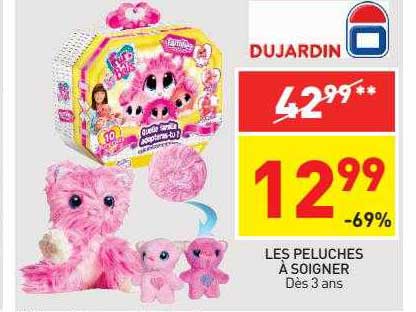 les peluches à soigner dujardin