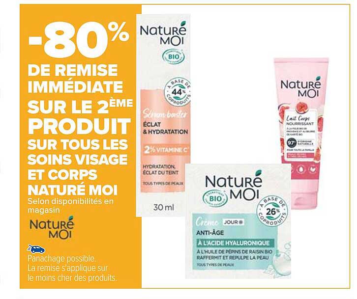 les soins visage et corps naturé moi