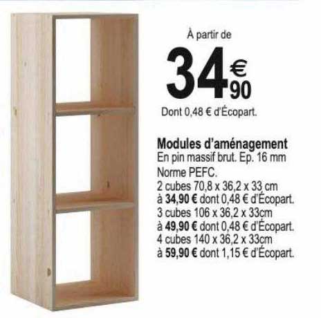 modules d'aménagement