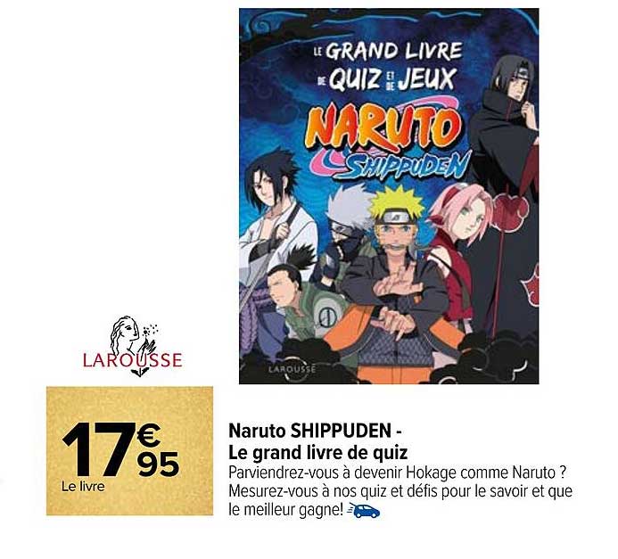 naruto shippuden - le grand livre de quiz