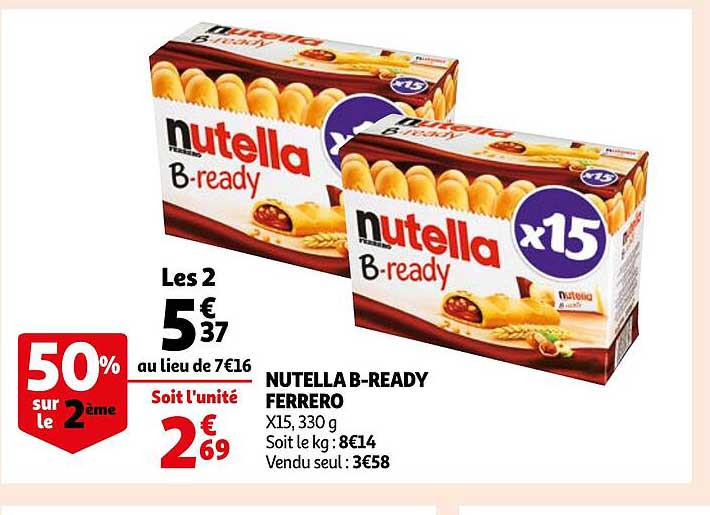 nutella b-ready ferrero