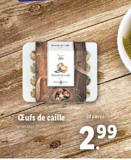 oeufs de caille