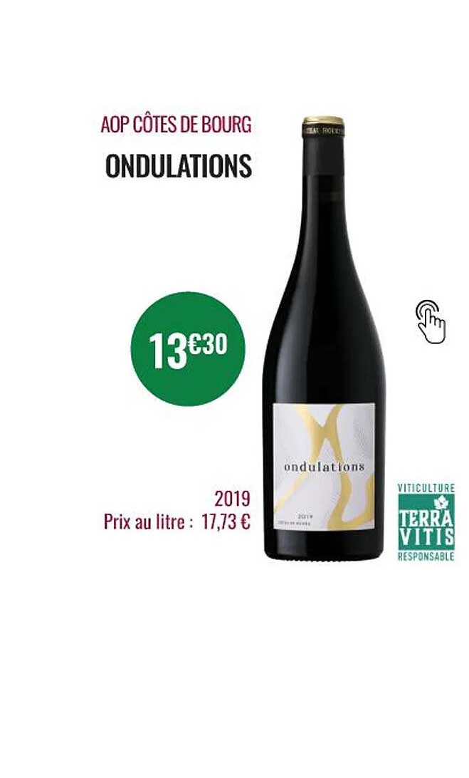 aop côtes de bourg ondulations