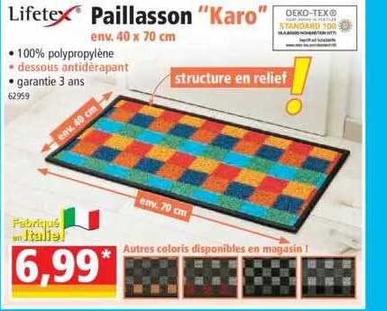 paillasson "karo" lifetex