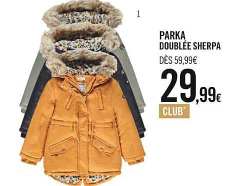 parka doublée sherpa