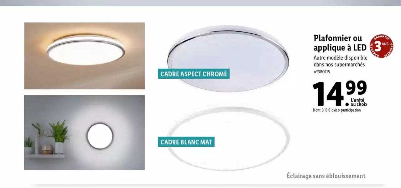 Plafonnier Ou Applique à Led