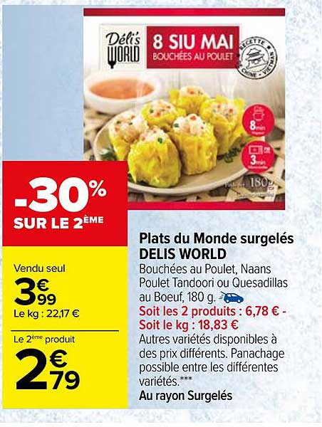 plats du monde surgelés delis world