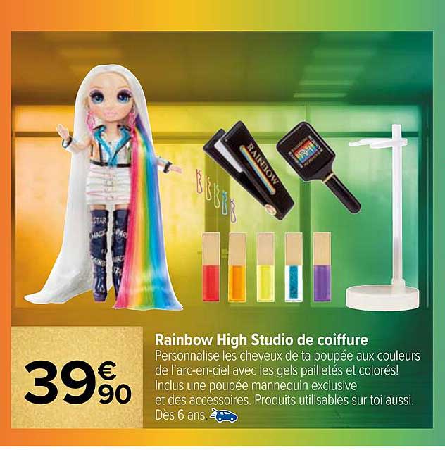 rainbow high studio de coiffure