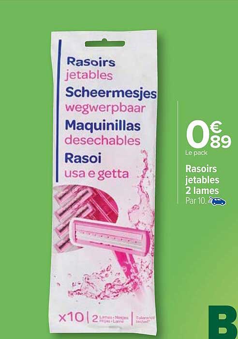 Rasoirs Jetables 2 Lames