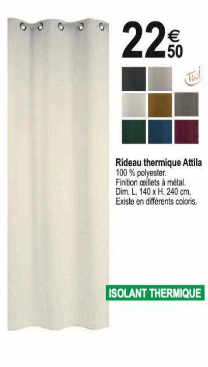 rideau thermique attila