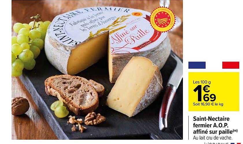 saint-nectaire fermier a.o.p. affiné sur paille