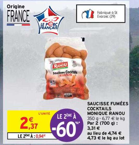 saucisse fumées cocktails monique ranou