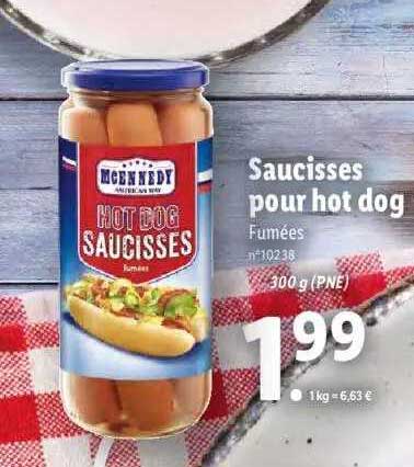 saucisses pour hot dog m cennedy