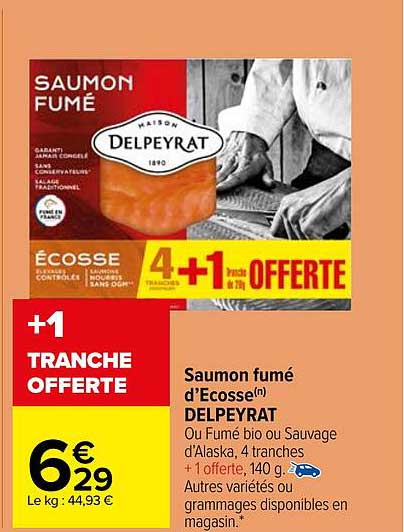saumon fumé d'écosse delpeyrat