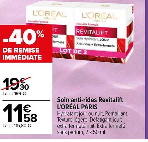 soin anti-rides revitalift l'oréal paris