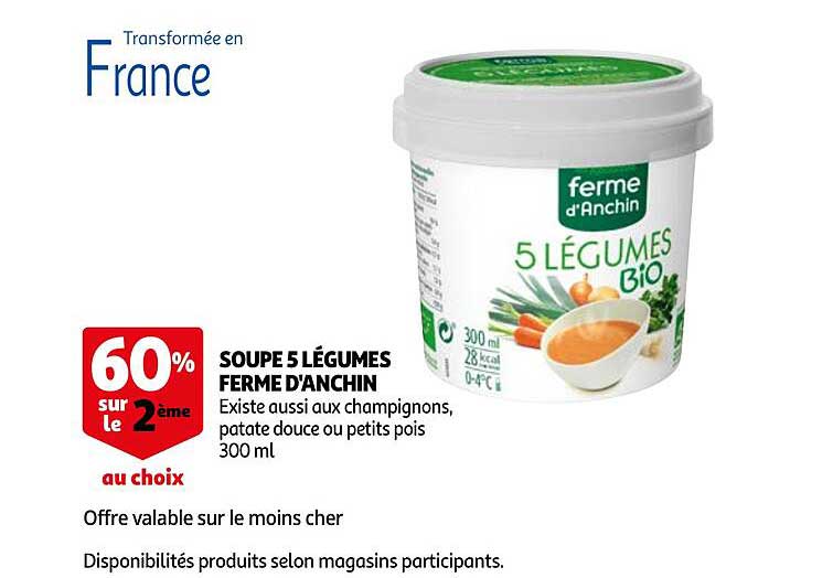 soupe 5 légumes ferme d'anchin