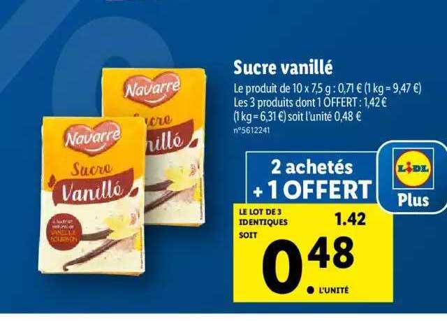 Sucre Vanillé Navarre