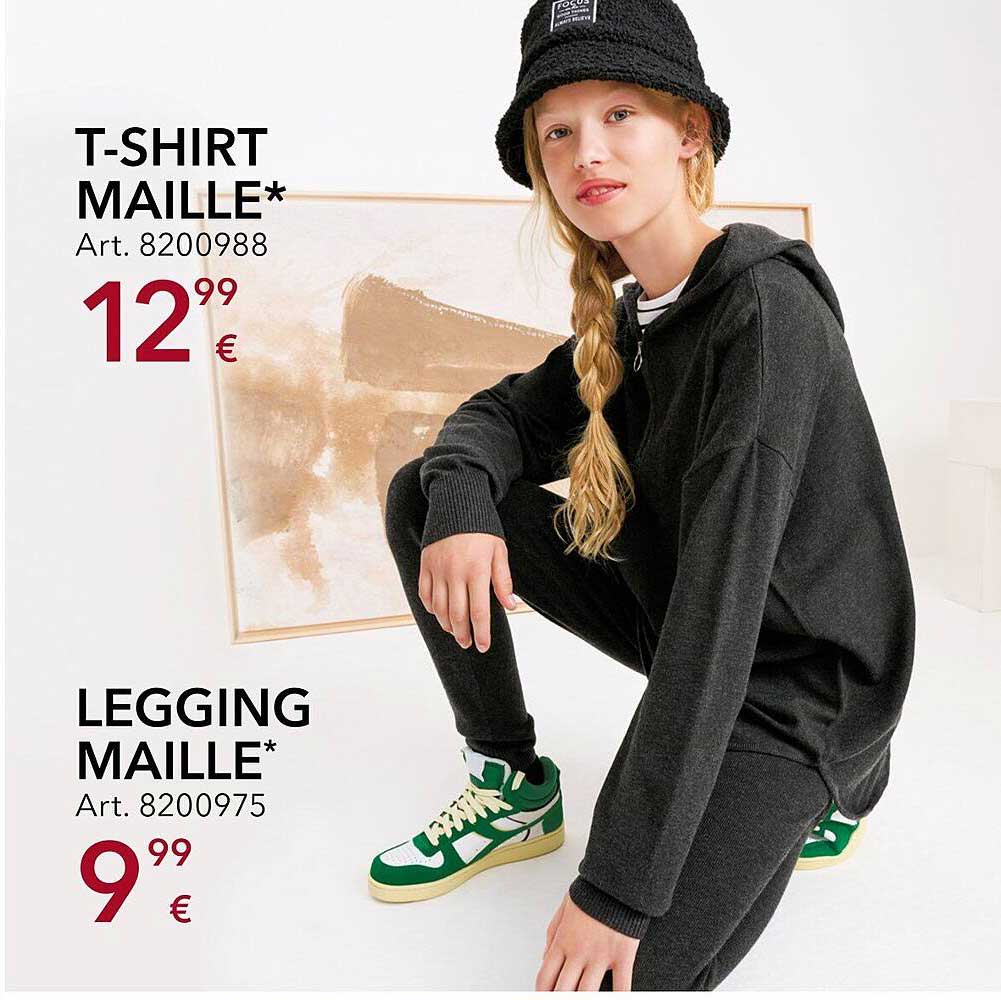 t-shirt maille, legging maille