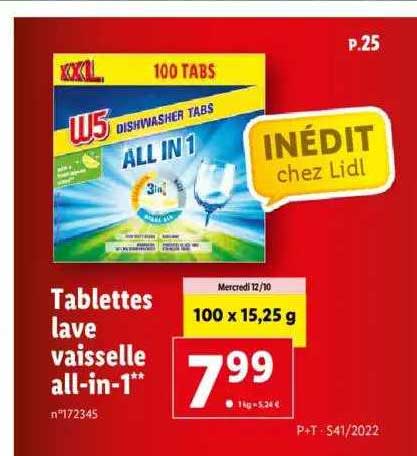 tablettes lave vaisselle all-in-1