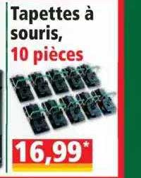 tapettes à souris, 10 pièces