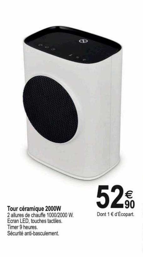 Tour Céramique 2000w