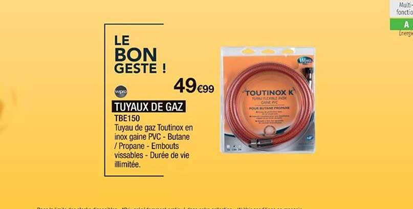 tuyaux de gaz wpro