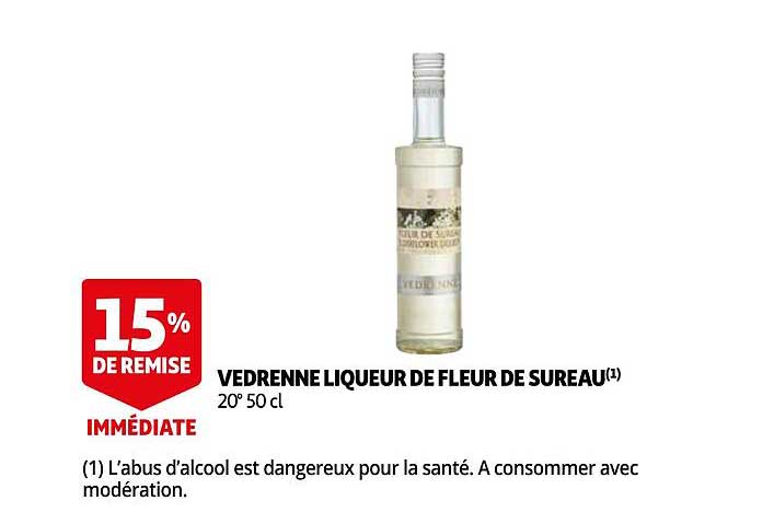 vedrenne liqueur de fleur de sureau