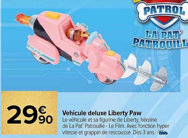 vehicule deluxe liberty paw