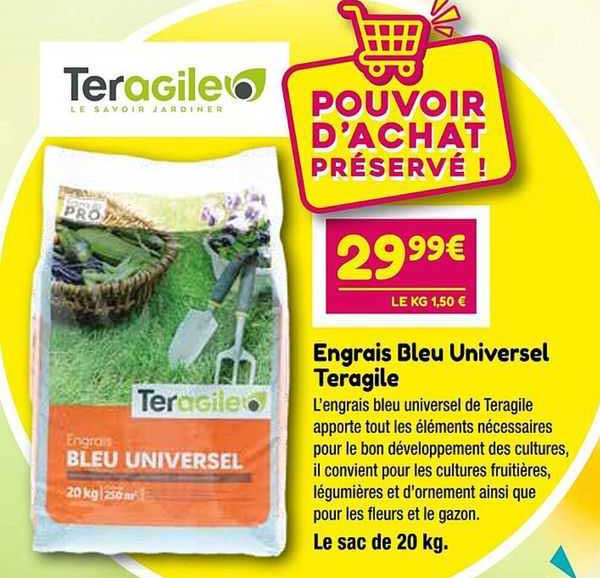 engrais bleu universel teragile