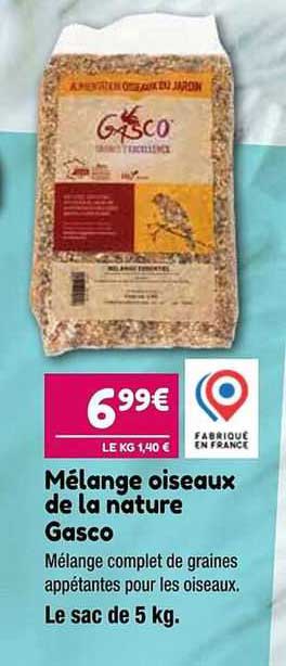 mélange oiseaux de la nature gasco
