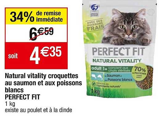 natural vitality croquettes au saumon et aux poissons blancs perfect fit